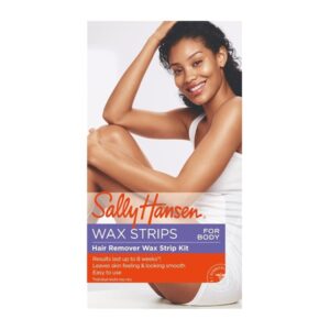 Sally Hansen Quick and Easy Hair Remover Wax Strip Kit For Under Arms Legs and Body Women - Image 1
