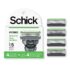 Schick Hydro 5 Sensitive Skin Razor Blade Refills for Men with Flip Trimmer - 4 Cartridges