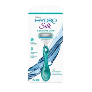 Schick Hydro Silk Sensitive Skin Razor for Women with 2 Moisturizing Razor Blade Refills - Image 1