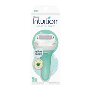 Schick Intuition Sensitive Care Razor For Women With 2 Moisturizing Razor Blade Refills With Natural Aloe - Image 1