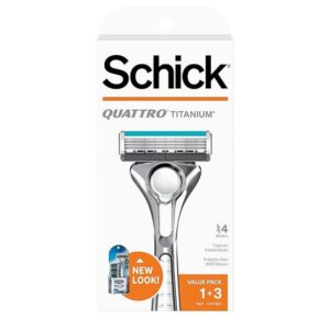Schick Quattro Titanium Razor for Men Value Pack - Image 1