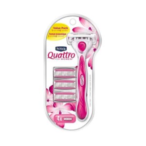 Schick Quattro for Women Value Pack with 1 Razor and 4 Razor Blade Refills - Image 1