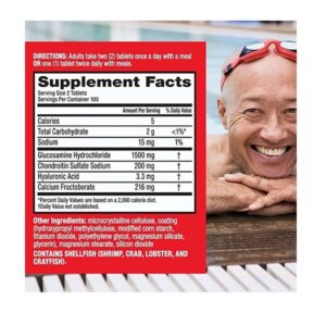 Schiff Move Free Glucosamine and Chondroitin Supplement 200 Tablets - Image 3