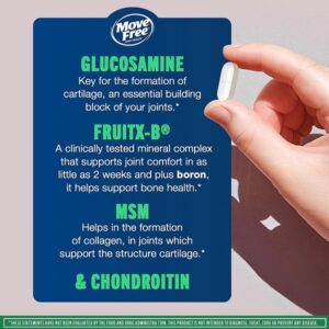 Schiff Move Free Joint Health, Glucosamine Chondroitin Plus MSM, 120 Coated Tablets - Image 2