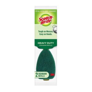 Scotch-Brite Heavy Duty Dishwand Refills, Keep Your Hands Out of Dirty Water, 2 Refills - Image 1