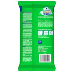 Scrubbing Bubbles Antibacterial Bathroom Flushable Wipes, 28 Count - Image 2