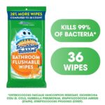 Scrubbing Bubbles Antibacterial Bathroom Flushable Wipes, 28 Count - Image 3