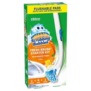 Scrubbing Bubbles Fresh Brush Toilet Cleaning System Starter Kit with 4 Refills - Image 10