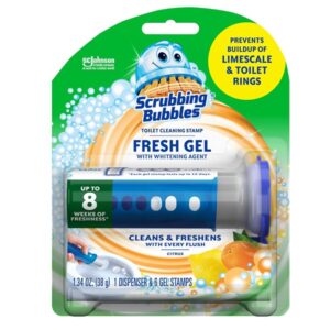 Scrubbing Bubbles Toilet Cleaning Gel Fresh, Hydrogen Peroxide Citrus, 1.34 Ounce - Image 1