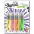 Sharpie Highlighter, Clear View Highlighter with See-Through Chisel Tip, Tank Highlighter, Assorted, 4 Count