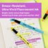 Sharpie Highlighter, Clear View Highlighter with See-Through Chisel Tip, Tank Highlighter, Assorted, 4 Count - Image 4