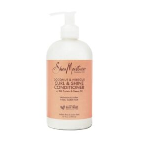 Shea Moisture Coconut & Hibiscus Curl & Shine Conditioner - 13 oz - Image 1