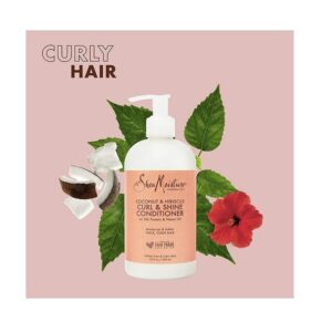 Shea Moisture Coconut & Hibiscus Curl & Shine Conditioner - 13 oz - Image 3