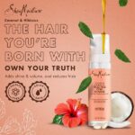 Shea Moisture Coconut & Hibiscus Frizz Free Curl Mousse w/ Silk Protein & Neem Oil, Pack of 1 - Image 3