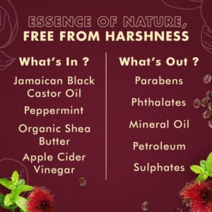 Shea Moisture Jamaican Black Castor Oil Strengthen & Restore Leave-In Conditioner W/ Shea Butter, Peppermint & Apple Cider Vinegar, Pack of 1 - Image 6