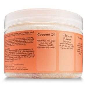 SheaMoisture Coconut & Hibiscus Hand/Body Scrub, 12 Ounce - Image 3