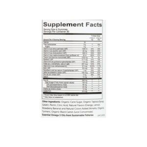 SmartyPants Children's All-in-One Multivitamin Plus Omega-3 Plus Vitamin D, 120 COUNT - Image 3