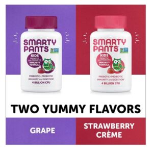 SmartyPants Gummy Vitamins Kid's Non-GMO, Gluten-free, Patent-Pending Probiotic and Pre-biotic Immunity Gummies - Image 6