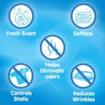 Snuggle Plus Super Fresh Fabric Softener Dryer Sheets with Odor Fighting Ingredients, 105 Count - Image 7