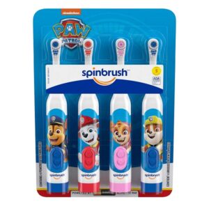 Spinbrush Kids PAW Patrol Kidââ‚¬â„¢s Electric Battery Powered Toothbrush with Soft Bristles (4 Pack) - Image 1