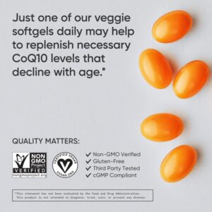 Sports Research CoQ10 Dietary Supplement 30 Veggie Softgels - Image 4