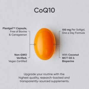 Sports Research CoQ10 Dietary Supplement 30 Veggie Softgels - Image 5