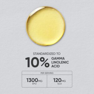 Sports Research Evening Primrose Oil 1300 mg Non - GMO Gluten - free Cold - Pressed with No Fillers or Artificial Ingredients (120 Liquid Softgels) - Image 5