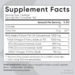 Sports Research Omega-3 Fish Oil From Wild Alaska Pollock (1250Mg Per Capsule) With Triglyceride Epa & Dha Fatty Acids|Heart, Brain & Joint Support|Ifos 5-Star Certified, Non-Gmo & Gluten Free (180Ct) - Image 6