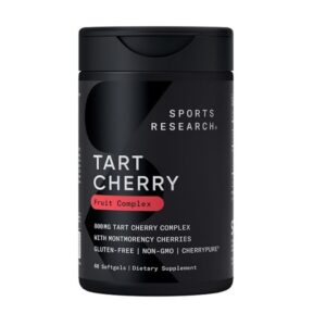 Sports Research Tart Cherry Concentrate With Antioxidants & Flavonoids - 60 Liquid Softgels - Image 1