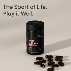 Sports Research Tart Cherry Concentrate With Antioxidants & Flavonoids - 60 Liquid Softgels - Image 6