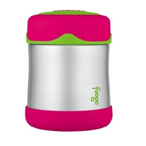 Thermos Foogo Vacuum Insulated Stainless Steel 10-Ounce Food Jar, Watermelon/Green - Image 1