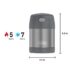 Thermos Funtainer 10 Ounce Stainless Steel Vacuum Insulated Kids Food Jar with Folding Spoon, Grey - Image 5