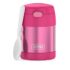 Thermos Funtainer 10 Ounce Stainless Steel Vacuum Insulated Kids Food Jar with Folding Spoon, Pink
