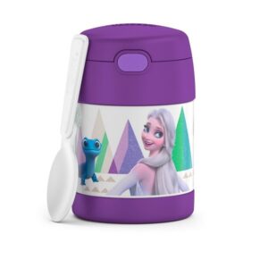 Thermos Funtainer  10 Ounce Stainless Steel Vacuum Insulated Kids Food Jar with Spoon, Frozen 2 - Image 1