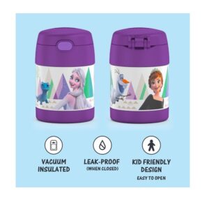 Thermos Funtainer  10 Ounce Stainless Steel Vacuum Insulated Kids Food Jar with Spoon, Frozen 2 - Image 2