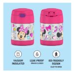 Thermos Funtainer 10 Ounce Stainless Steel Vacuum Insulated Kids Food Jar With Spoon, Preschool Minnie - Image 2