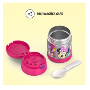 Thermos Funtainer 10 Ounce Stainless Steel Vacuum Insulated Kids Food Jar With Spoon, Preschool Minnie - Image 4