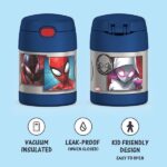 Thermos Funtainer 10 Ounce Stainless Steel Vacuum Insulated Kids Food Jar with Spoon, Spider-Man - Image 2