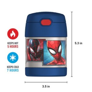 Thermos Funtainer 10 Ounce Stainless Steel Vacuum Insulated Kids Food Jar with Spoon, Spider-Man - Image 5