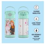 Thermos Funtainer 12 Ounce Stainless Steel Vacuum Insulated Kids Straw Bottle, Frozen 2 (Colors May Vary) - Image 2