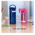 Thermos Funtainer  12 Ounce Stainless Steel Vacuum Insulated Kids Straw Bottle, Honey Bees - Image 6