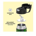 Thermos Funtainer 12 Ounce Stainless Steel Vacuum Insulated Kids Straw Bottle, Minecraft - Image 5