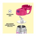 Thermos Funtainer 12 Ounce Stainless Steel Vacuum Insulated Kids Straw Bottle, Minnie Mouse - Image 4