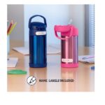 Thermos Funtainer 12 Ounce Stainless Steel Vacuum Insulated Kids Straw Bottle, Minnie Mouse - Image 6