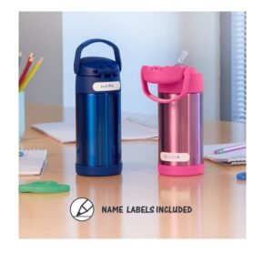 Thermos Funtainer 12 Ounce Stainless Steel Vacuum Insulated Kids Straw Bottle, Minnie Mouse - Image 6