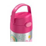 Thermos Funtainer  12 Ounce Stainless Steel Vacuum Insulated Kids Straw Bottle, Peppa Pig - Image 5