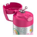 Thermos Funtainer  12 Ounce Stainless Steel Vacuum Insulated Kids Straw Bottle, Peppa Pig - Image 6