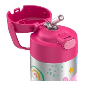 Thermos Funtainer  12 Ounce Stainless Steel Vacuum Insulated Kids Straw Bottle, Peppa Pig - Image 6