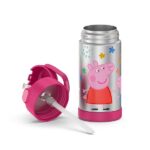 Thermos Funtainer  12 Ounce Stainless Steel Vacuum Insulated Kids Straw Bottle, Peppa Pig - Image 8
