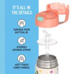 THERMOS FUNTAINER 12 Ounce Stainless Steel Vacuum Insulated Kids Straw Bottle, Princess - Image 3